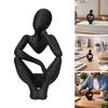 Nordic Style Ornament, Abstract Thicker Design Desktop Sculpture, 3D Printed Desk Accessory for Home Office