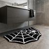 Non-slip Halloween Unwelcome Bat Doormat Faux Cashmere Halloween Decorative Carpet  Bathroom