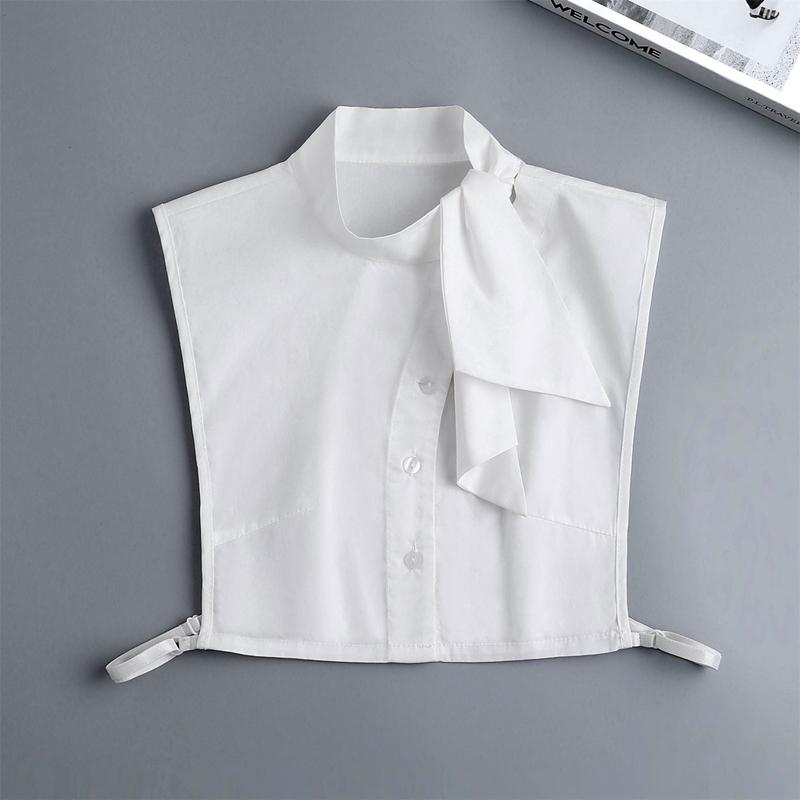 Perfect Match White Detachable Shawl Collars False Lapel Half Shirt Blouse False Collar Accessories Elegant Sweater Dress Decoration Collars