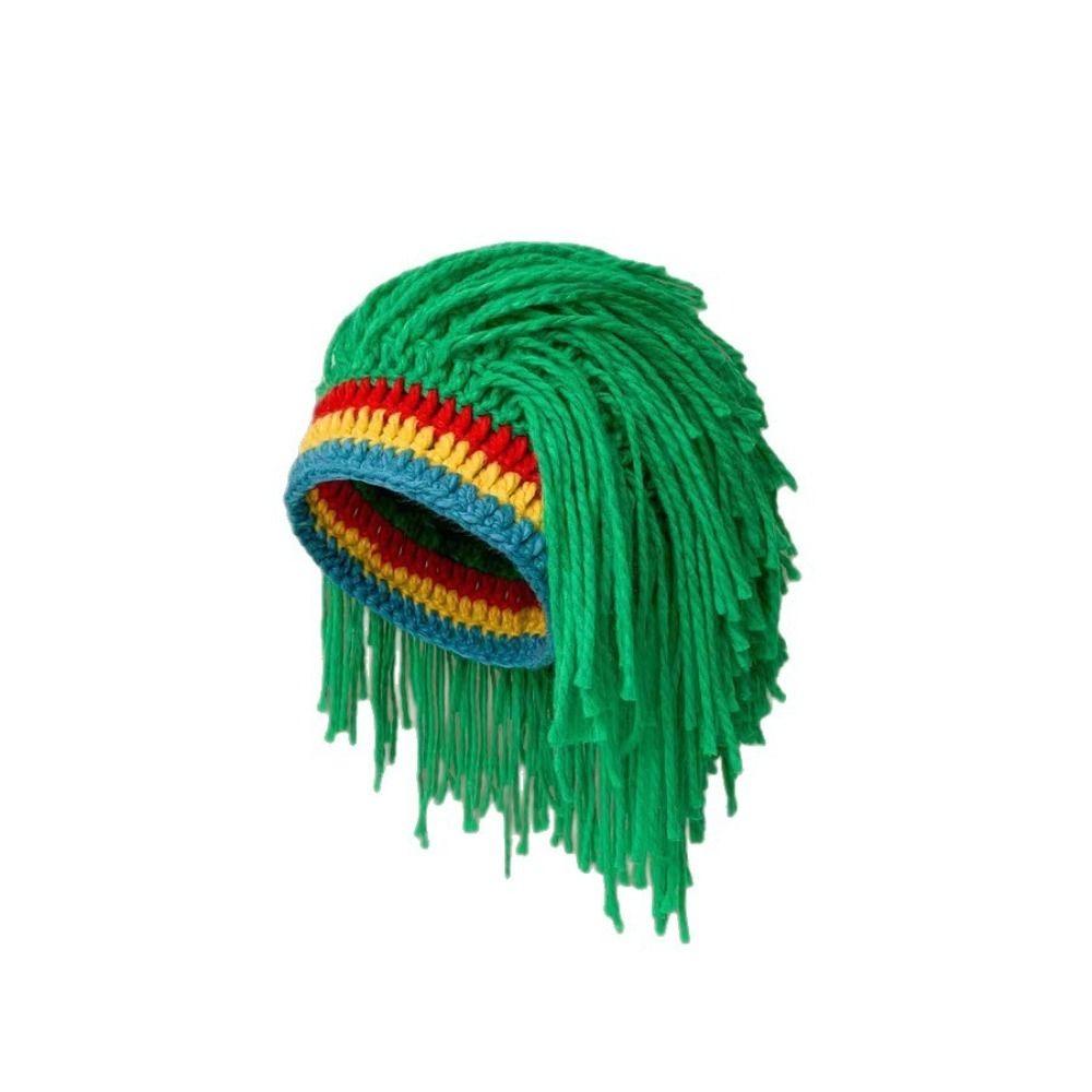 Thick Reggae Dreadlocks Knitted Hat Synthetic Hair Braid Hat Hip Hop Beanie Balaclava