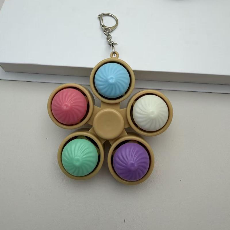 Portable Fidget Spinner Keychain With Pop Bubbles And Stress Relief Perfect For Kids Adults Daily Use Office Travel