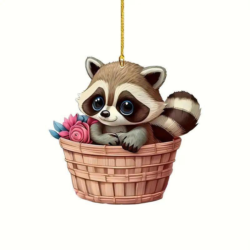 

Bear Acrylic Playful Car Hanging Decor Christmas Tree Accessory For Keychain Bag And