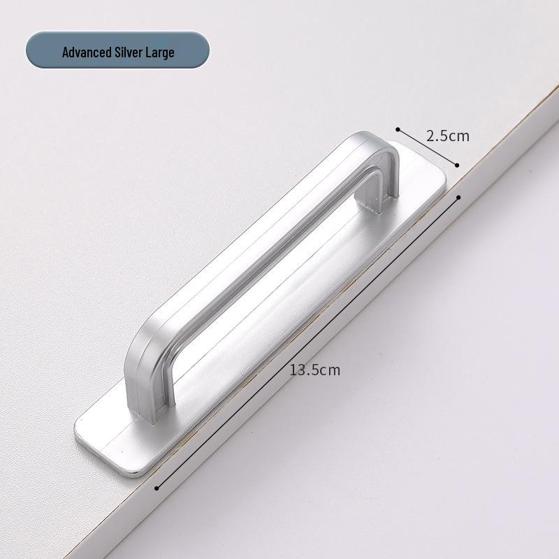 Schiebetür- und Fenstergriff ohne Bohren für Kleiderschränke, Schubladen und Schränke - Einfaches Aufputzdesign