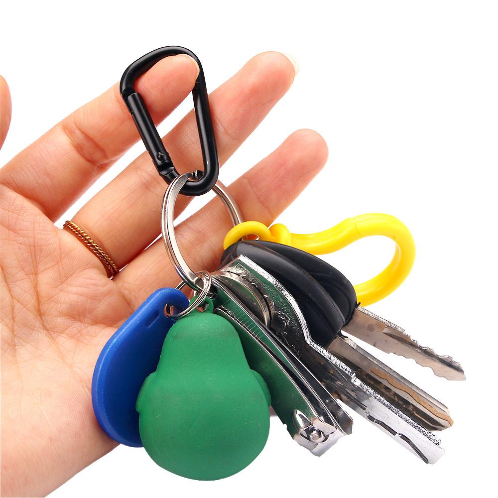 Outdoor 10 Stück Rucksack Schlüsselanhänger D-Form Aluminium Zink Zinklegierung Aufhängeschnalle Karabinerhaken Schlüsselanhänger