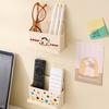 Dopamine Wall Mounted Remote Control Storage Box Air Conditioner Tv Remote Control Punch Free Organizer Mobile Phone Plug Holder