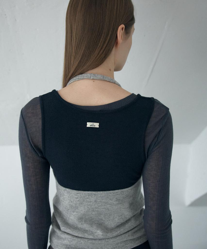 AHWE Halter Knit Vest_Grey