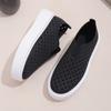 Thick Bottom Single Shoes Female Hollowed Out A Footstool Shallow Mouth Fashion Versatile Flat Bottom Casual Women's Shoes