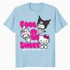 Hello Kitty Charmmy Kuromi My Melody T-Shirt Sweet Friends Graphic Tee Official Men's Shirt