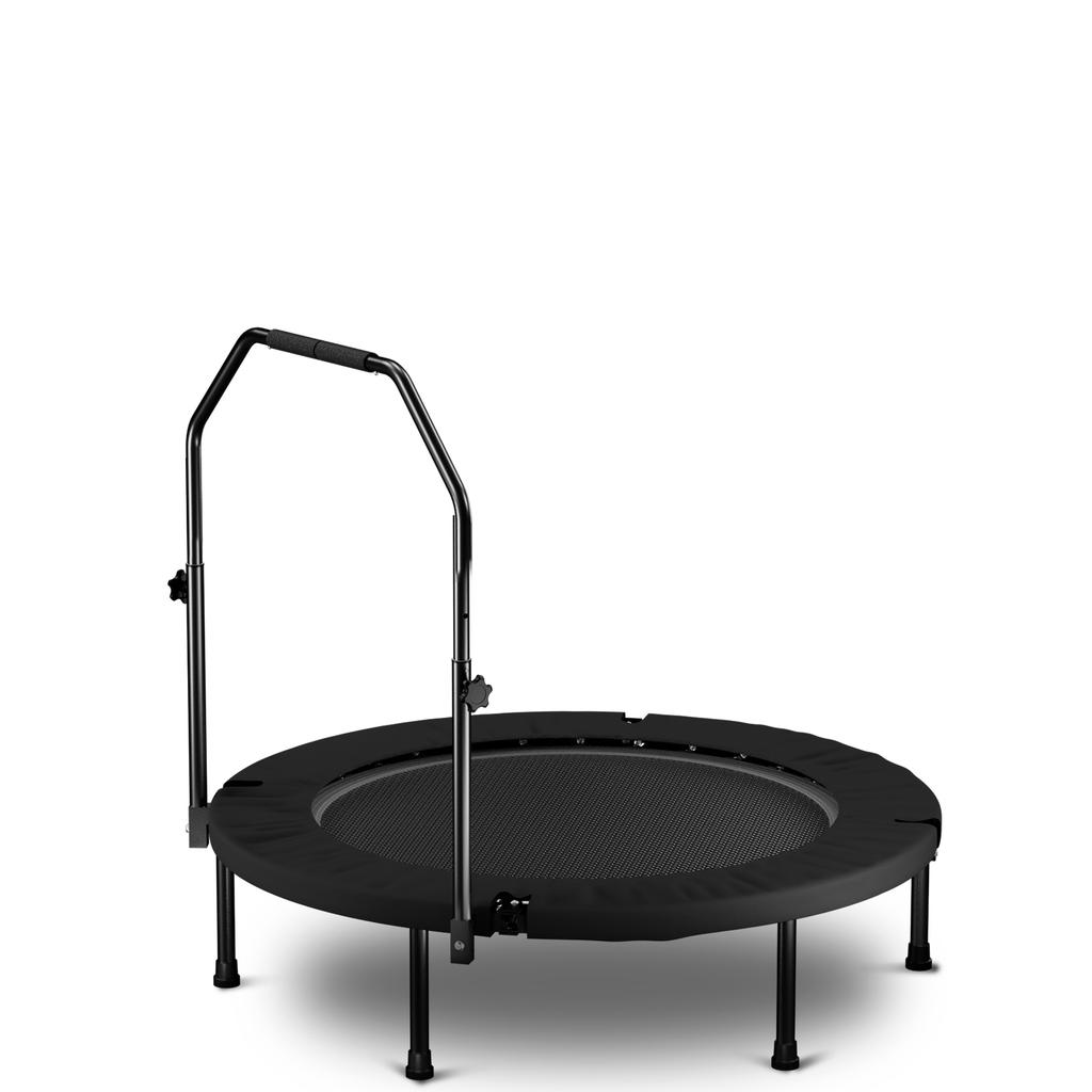 101cm Foldable Trampoline with Handle – Standard Spring – Black