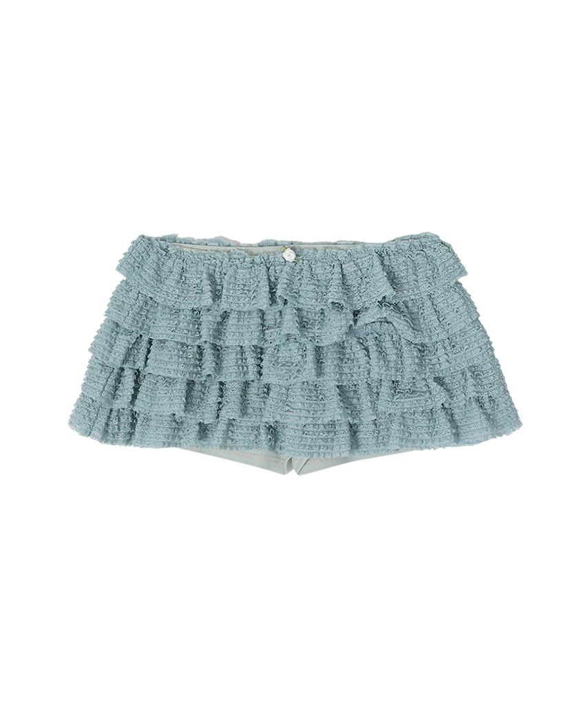 Crank Lace Tiered Skirt Pants_Mint