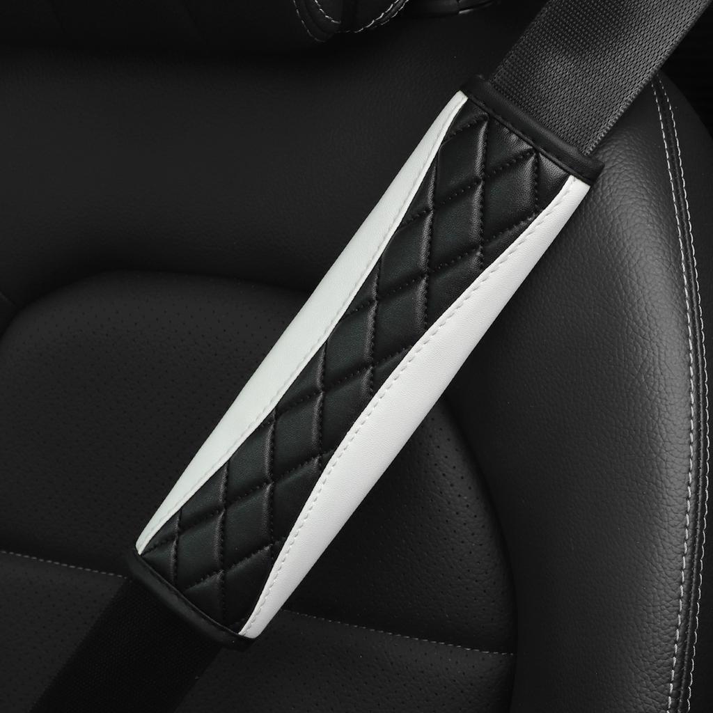 1 Three-dimensional Embroidered Faux Sheepskin Car Supplies Seat Belt Shoulder Cover Comfortable Anti-tightening Safety Belt