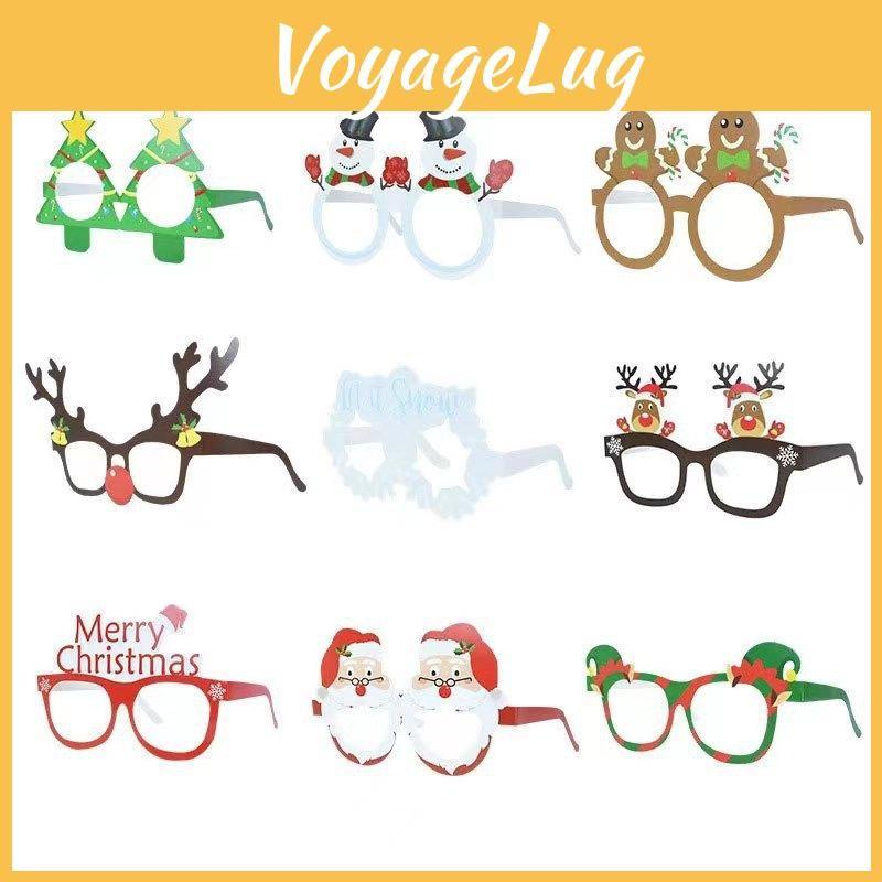 Merry Kids Christmas 3d Paper Glasses For Party Photo And Seasonal Decor Event