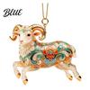 Decorative Acrylic Christmas Tree Decoration 2D Goat Ornament Cute Animal Sheep Hanging Decor for Clear Flame Red Ornament Tree Holiday Party
