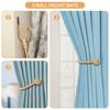 2PCS Wall Mounted Zinc Alloy Curtain Hook Simple Curtain Binding Rope Bedroom Living Room Decoration Curtain Buckle