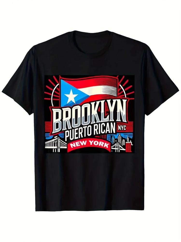 

Men039;s 100% Cotton Puerto Rican Flag Graphic T-Shirt034;Papi Just Like a Normal D Unisex T-Shirt S