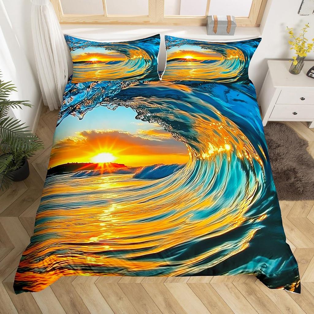 Sunset Duvet Covers For Kids Teens Queen King Size Quilt Covers Lightweight Down Room Decor 2 Pillowcase 1 Duvet Cover No Quilt