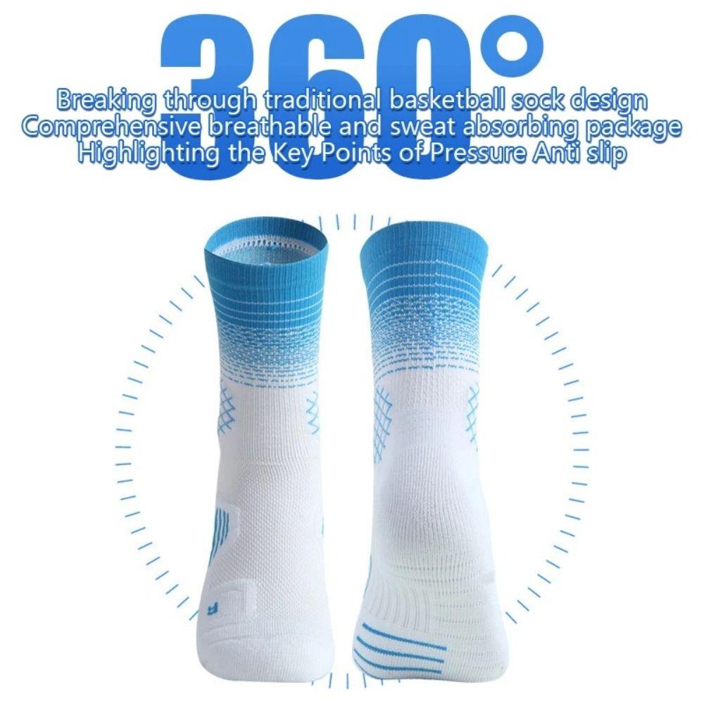 Breathable Basketball Football Socks Anti-slip Middle Stockings Cycling Riding Socks  Men/Women