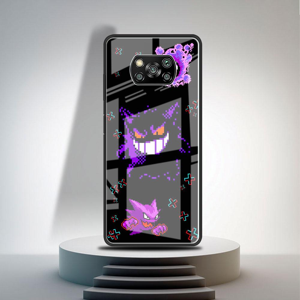 

Стеклянный чехол для Xiaomi Poco X3 NFC 11 Lite 11T F3 M3 для Redmi Note 11 10 9 8 Pro 10S 9S 9A 9C, чехол для телефона аниме Pokemon Japan Redmi Note 9S