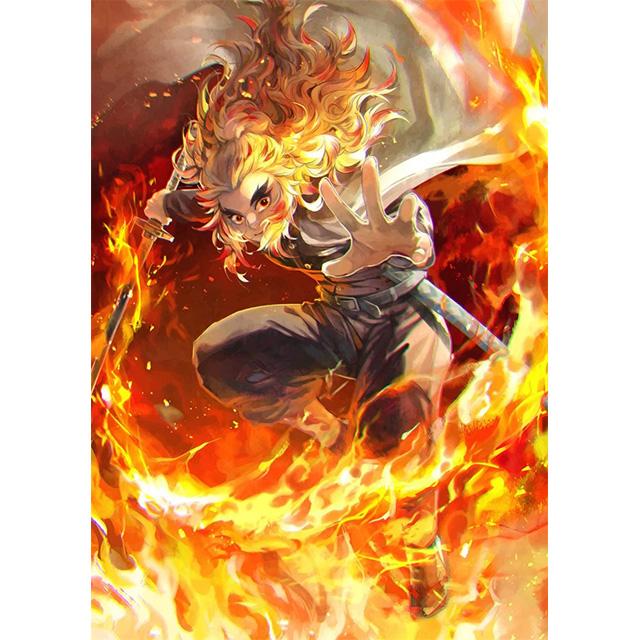 Japonské horkokrevné bitevní anime Demon Slayer Tisky Plakát Plátno Obraz Moderní Nástěnné Umění Obraz Obývací Pokoj Ložnice Domácí Dekorace