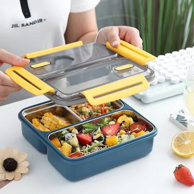 304 Stainless Steel Lunch Box Bento Box for Office Worker Lunch Container School Student Children Food Storage Box