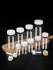 7PCS Refillable Travel Craft Vials Candy Split Pot Cosmetic Packaging Transparent Bottles Plastic Containers Travel Split Bottle