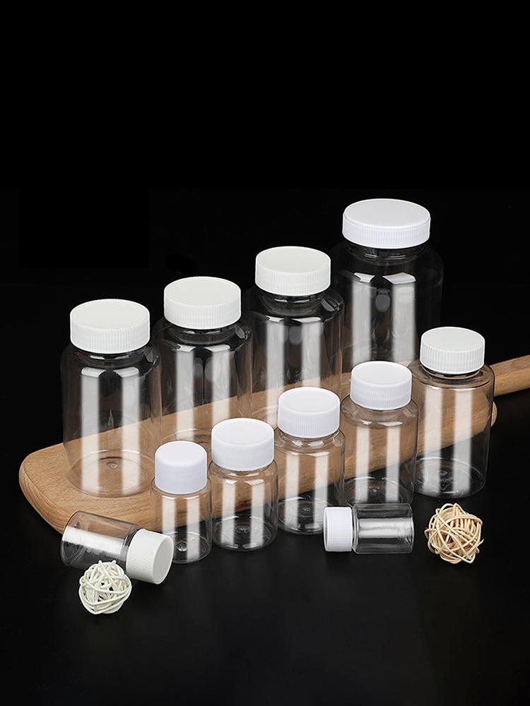 7PCS Refillable Travel Craft Vials Candy Split Pot Cosmetic Packaging Transparent Bottles Plastic Containers Travel Split Bottle