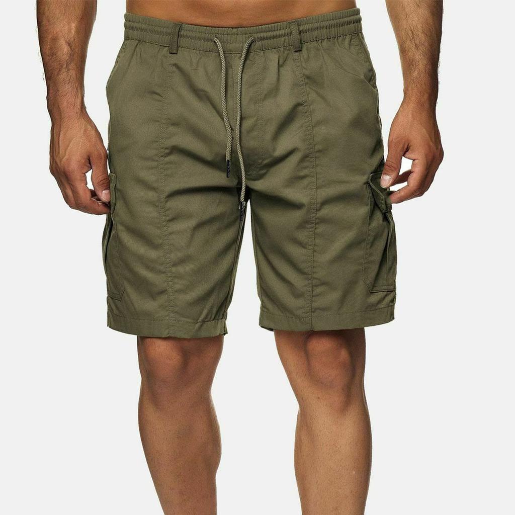 Men's Sports Pocket Work Clothes Casual Loose Shorts Casual Jogging  Drawstring Shorts