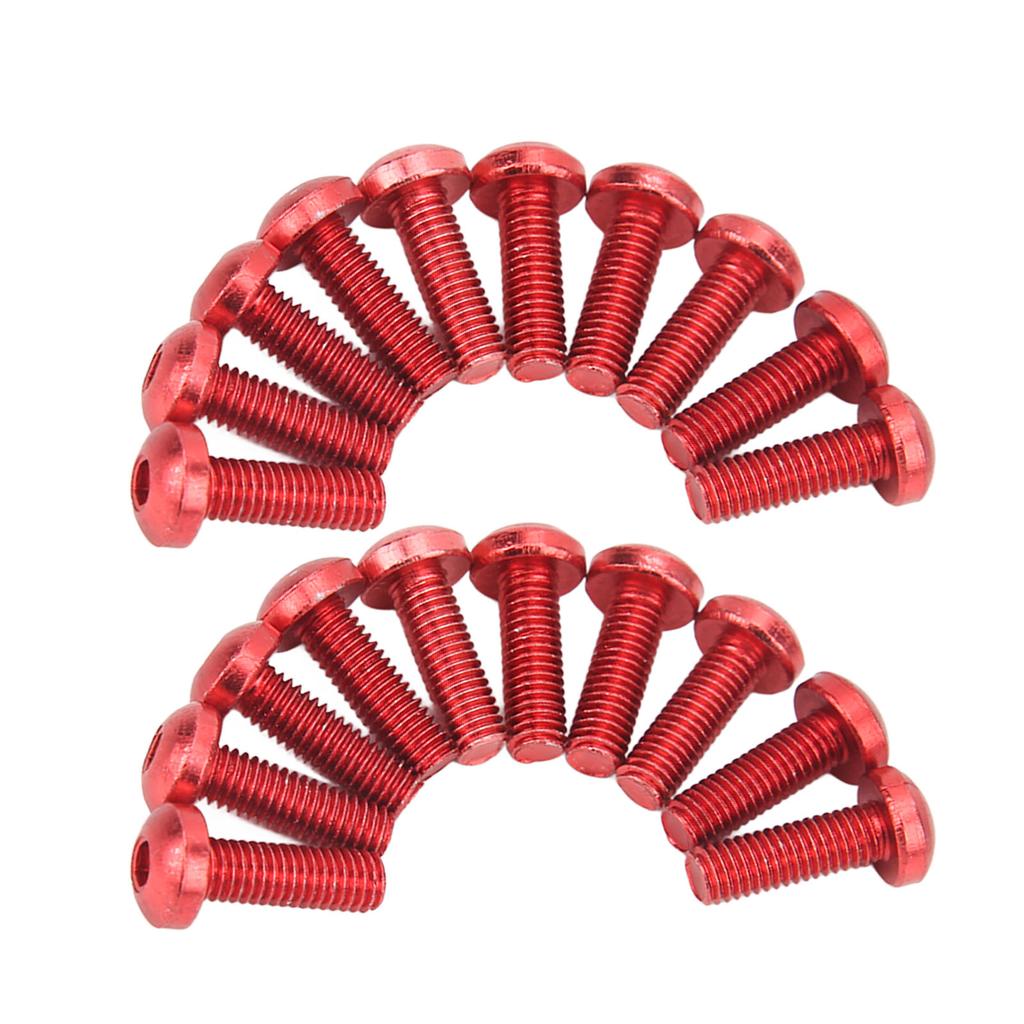 M5 Motorcycle S Nuts Gaskets Set Aluminum Alloy Rubber Replacement for