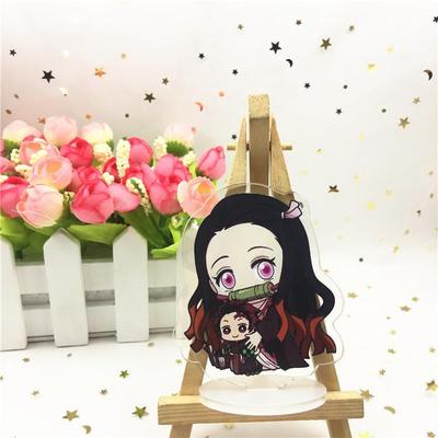 Anime Games Demon Slayer Cartoon Character Acrylic Keychain Metal Decoration Accessory Gift Pendant Model