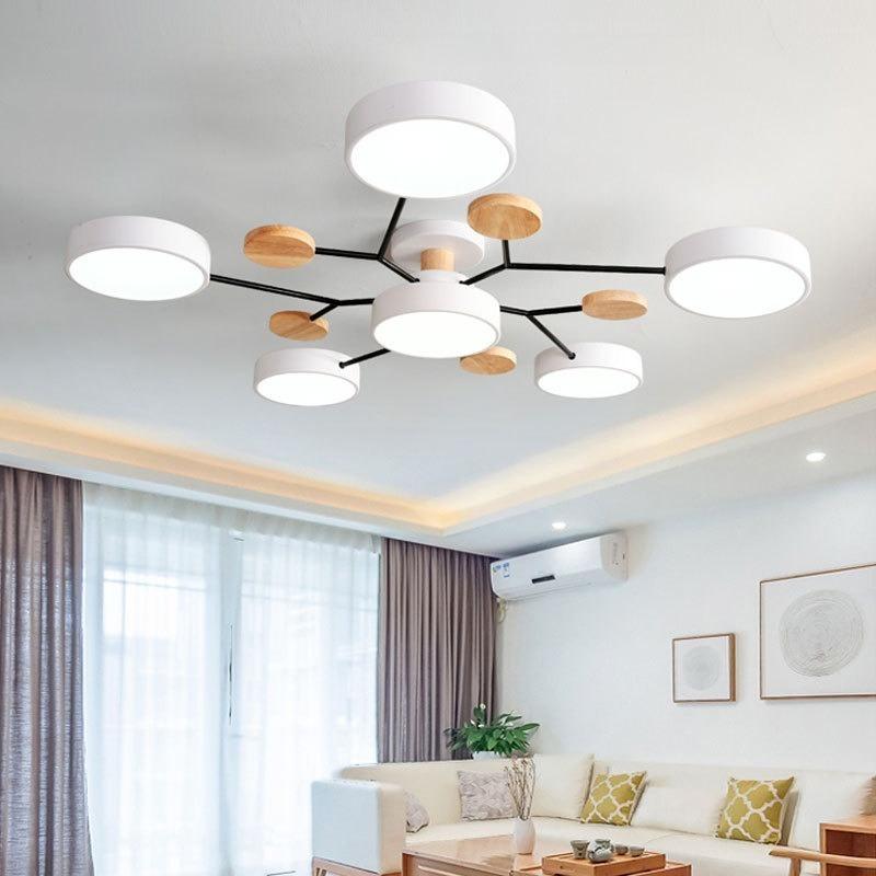 Nordic Living Room Lamp Macaron Ceiling Lamp Modern Minimalist Study Bedroom Lamp