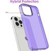 Coque - pour iPhone - 14 Pro Max - Protection Antichoc - Violet - Semi-Transparent