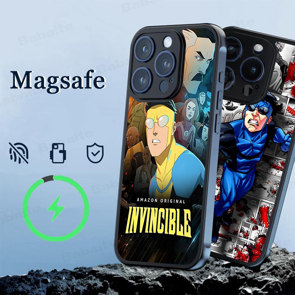 Beliebter Animations-Superheld I-Invincible Cartoon-Handyhülle Magnetische Hülle Für IPhone 16 14 13 12 11 15 Pro Max Plus