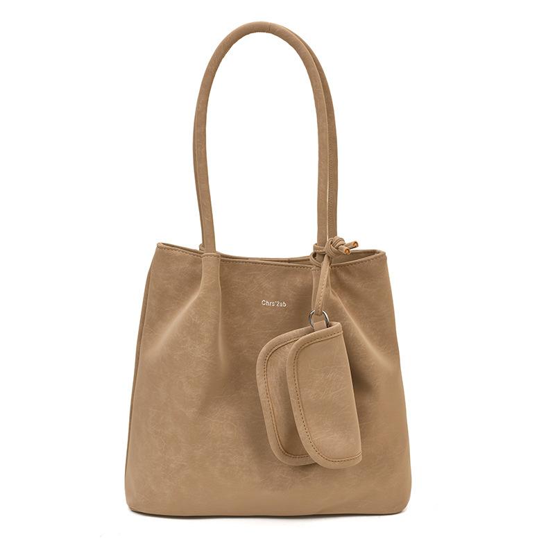 Tragetasche, Eine hochwertige, Retro- und vielseitige Einzelschultertasche mit großem Fassungsvermögen für den Arbeitsweg