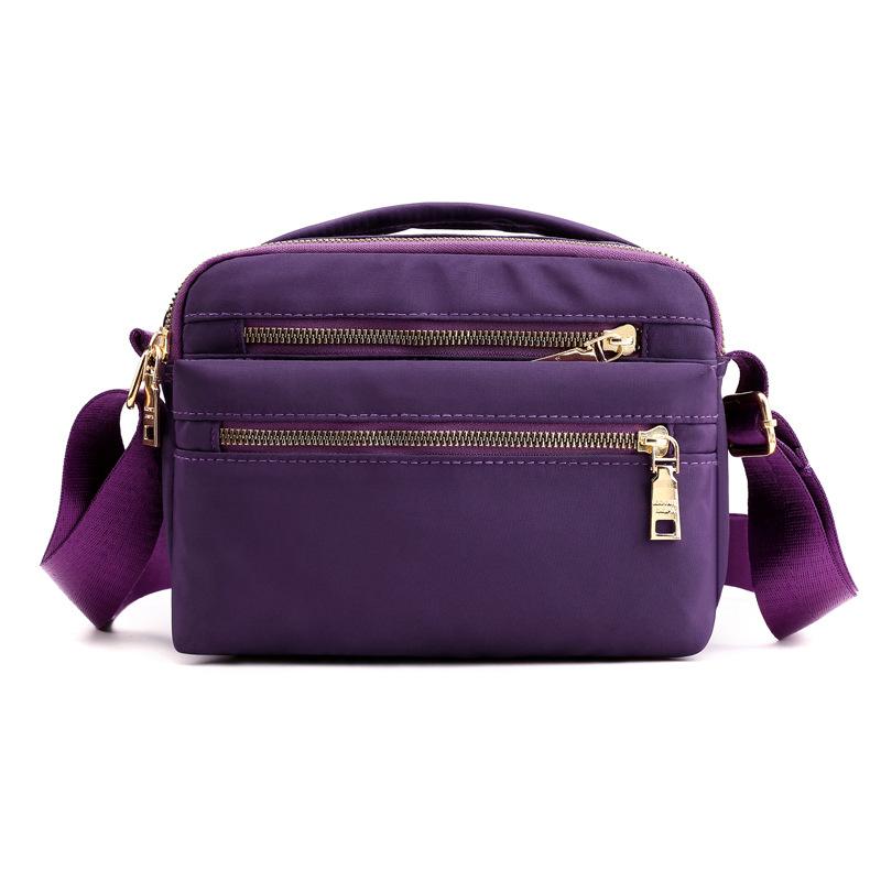 

Новые сумки Oxford Crossbody для женщин, маленькие сумки-мессенджеры для телефонов, кошельки, повседневные сумки из нейлоновой ткани для женщин, сумки через плечо 22*9*16cm фиолетовый