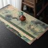 1pc Tea Mat Paper Woven Zen Japanese Minimalist Table Runner Tea Towel Cloth Accessory Household Desktop Decor