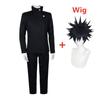 Jujutsu Kaisen Anime Fushiguro Megumi Costumi Cosplay Top Pantaloni Set Uniforme per Festa di Halloween