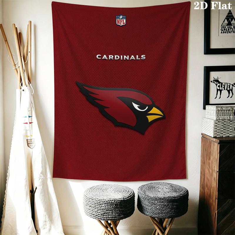 Arizona Cardinals Wall Tapestry Aesthetic Wall Hanging Printed Fabric Blanket Decorative Tapestries for Bedroom Living Room Home Decor