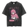 2026 Estate Saldo Estivo Vintage Lavato Anime Bocchi The Rock Gotoh Hitori Kessoku Band Maglietta Uomo Donna Maglietta Oversize Vintage