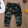 Toddler Baby Boys Hip Hop Tops T-shirt Camo Pants Outfits Set Clothes 0-3Yrs