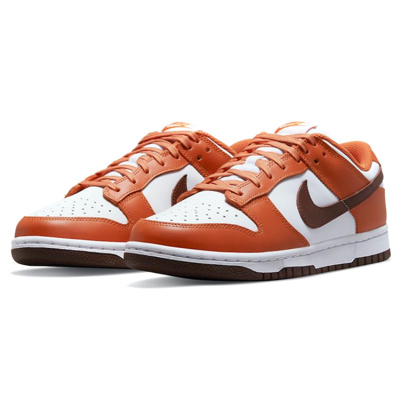 Nike Dunk "Bronze Eclipse" non-slip, durable, lightweight low-top skate shoes for women in white and brown DQ4697-800