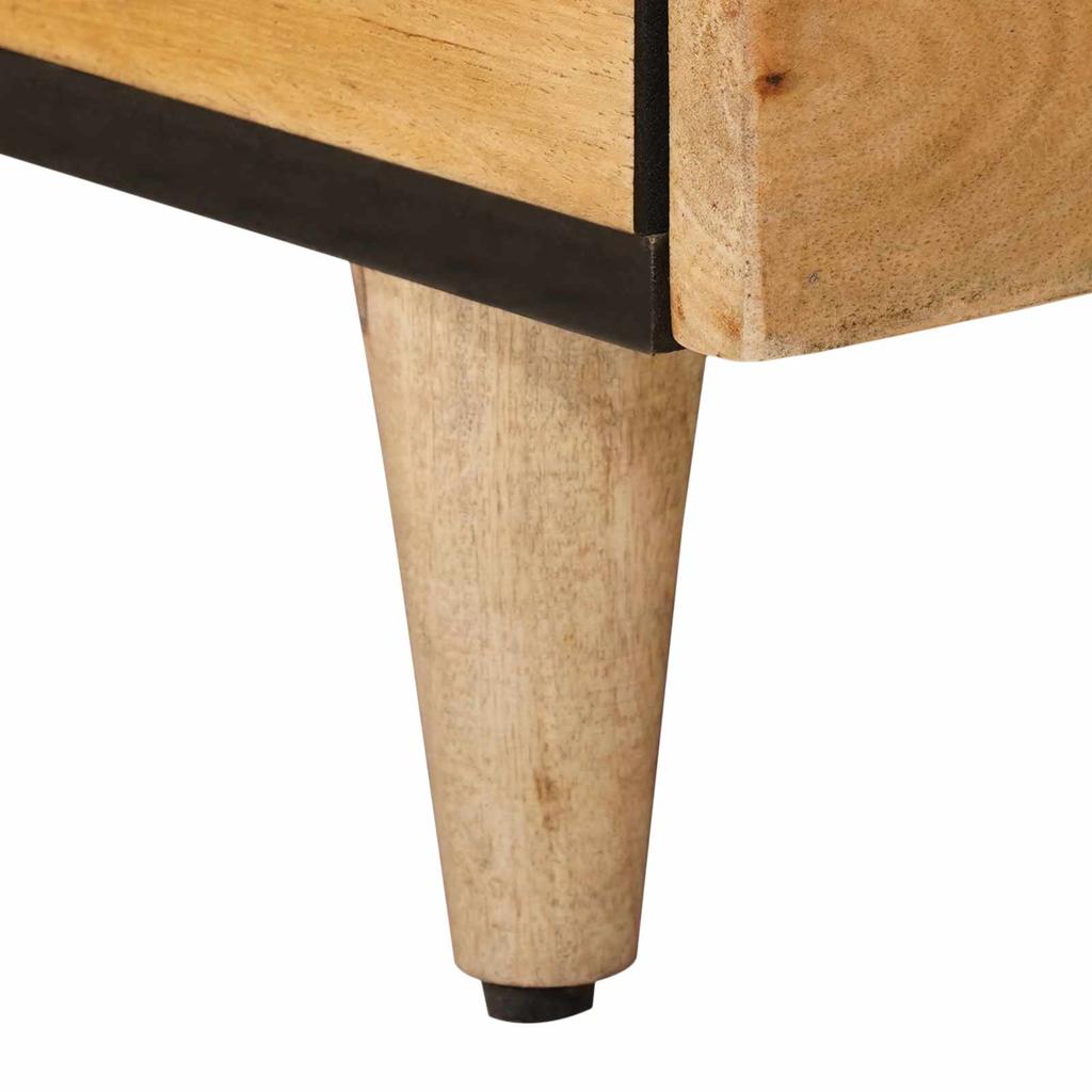 Coffee Table Natural 80 x 54 x 40 cm Solid Mango Wood