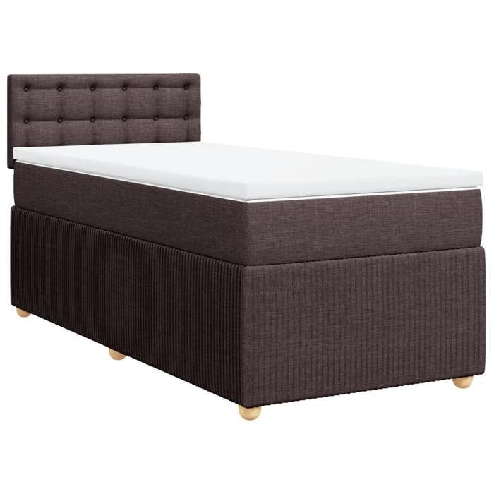 VidaXL Sommier à lattes de lit avec matelas Marron foncé 80x200 cm 3289600