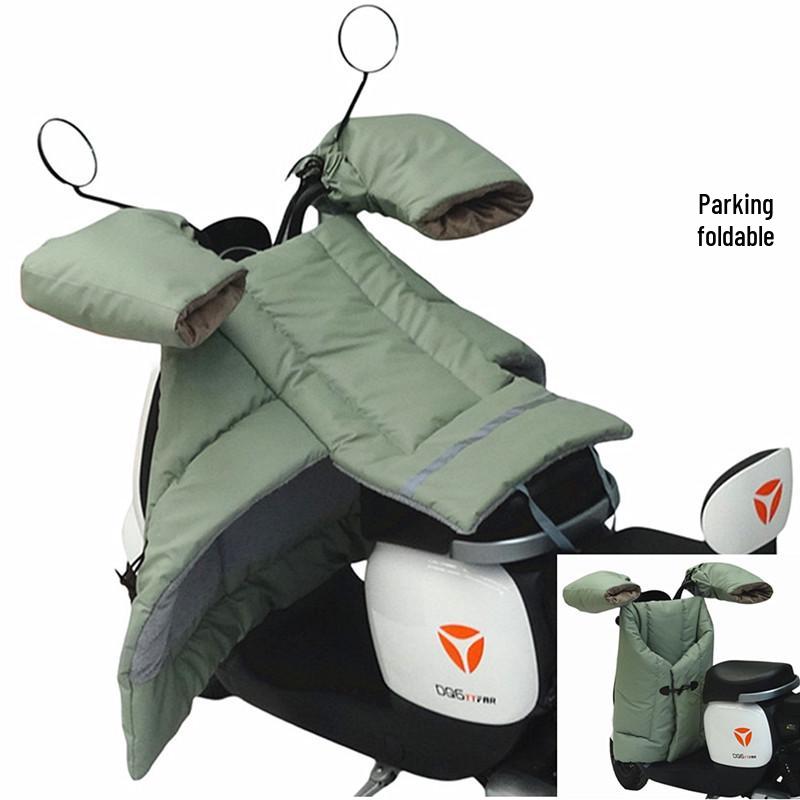 Electric Car & Motorcycle Winter Windshield Quilt - Thickened Velvet Leather