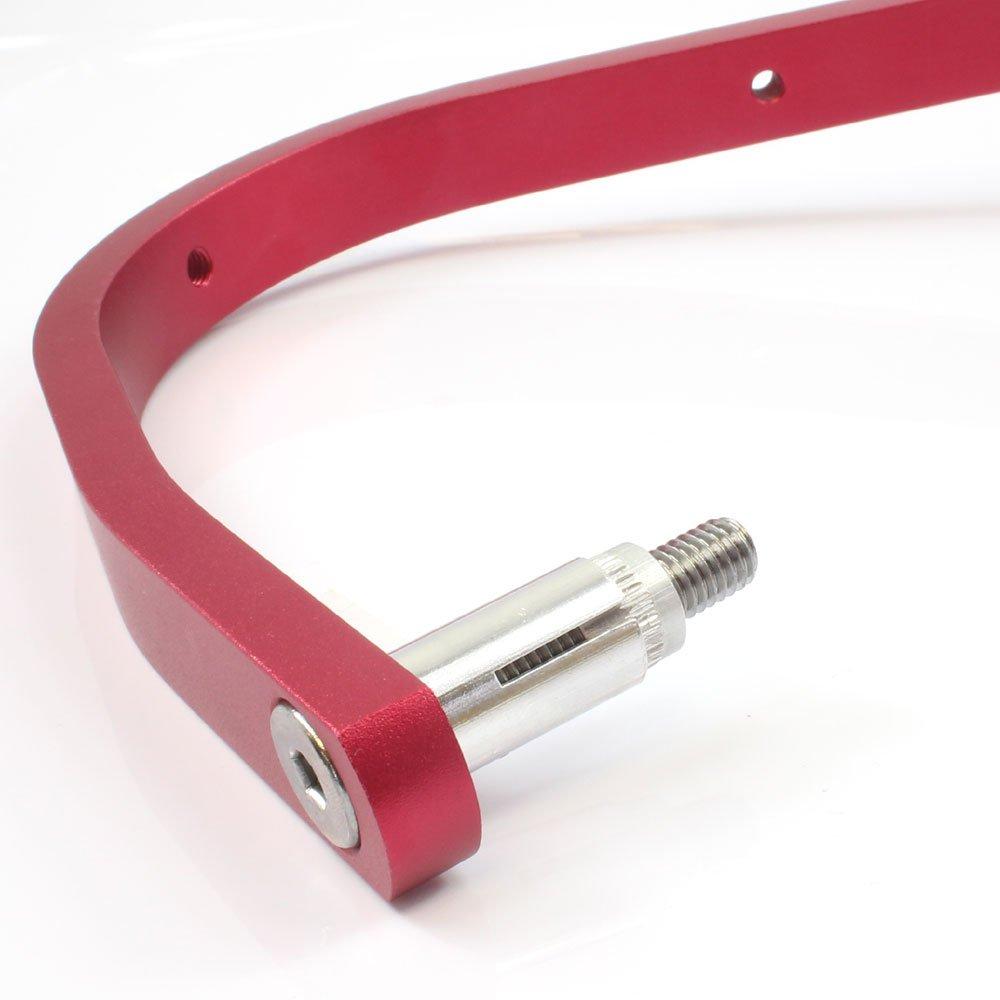 Rise Corporation Tapered Handlebar Handguard with Angle Adjustment for T05Z9990022RD 28.6mm Handlebars, Red,