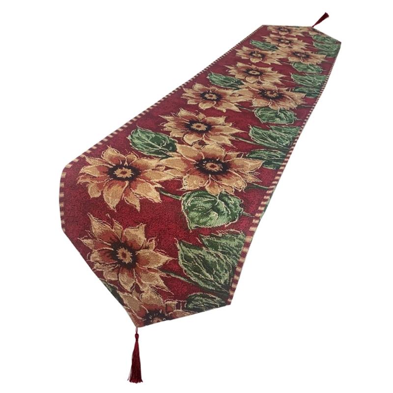 Classical Christmas Table Runner Table Cloth Christmas Tablecloth with Snowflake Pattern for Dining Decorations