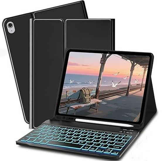 Samsung Galaxy Tab S11 Backlit Bluetooth Keyboard Case with Pen Slot
