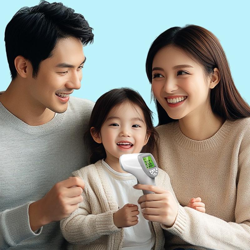 1 Stk. Haushalte Krankenhäuser, Dasselbe Handthermometer, Berührungsloses Infrarotthermometer und Thermometerpistole.