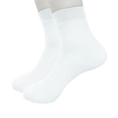 1 Pairs  Fiber Ultra-thin Elastic Silky Short Silk Stockings Men Socks