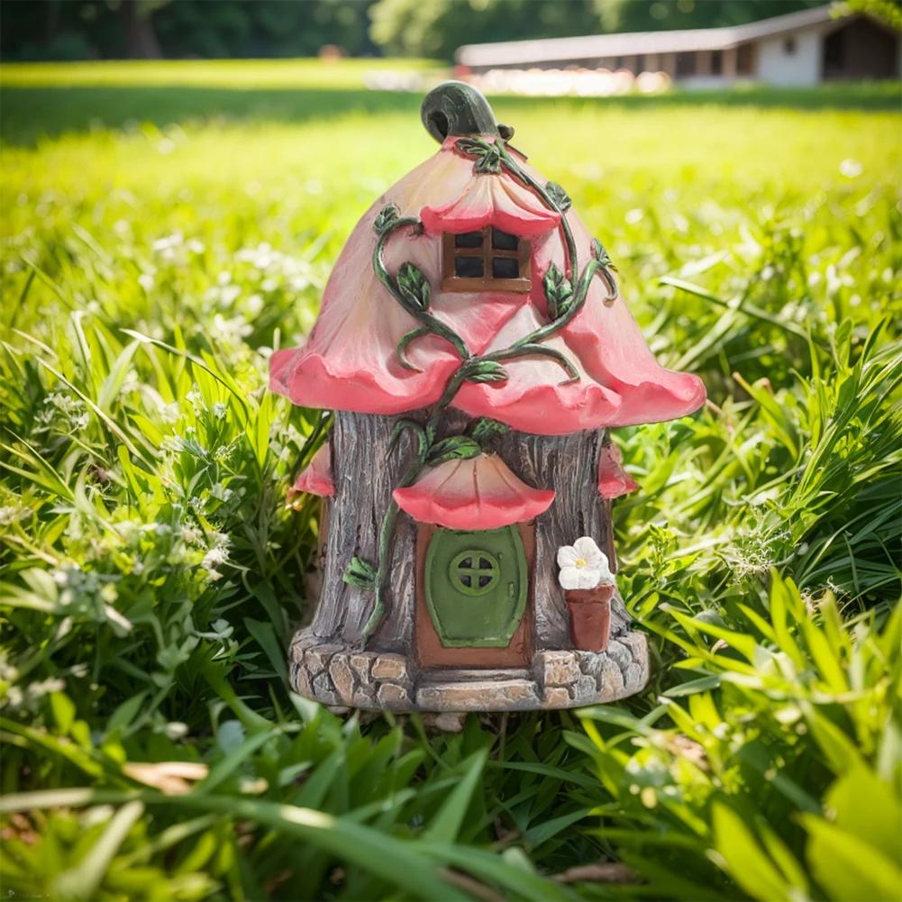 Feengarten-Set, Kunstharz, Miniatur-Feenhaus-Stuhl-Set, Mikro-Landschaftsornamente für Feengarten, Miniatur-Mooslandschaft zum Selbermachen