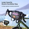 3L Bike Handlebar Bag Bike Front Bag Multifunction Handlebar Storage Pouch Reflective Universal for Mountain Bike Road Bike